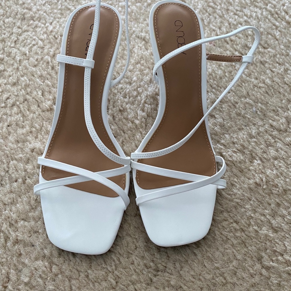 White sandals
